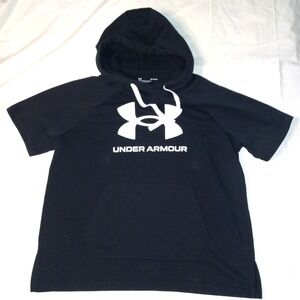 Under Armour Hoodie Pullover Sweatshirt Big Logo Activewear‎ Mens